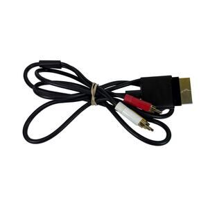 Microsoft Xbox 360 OEM Composite Av Cable Black/Black